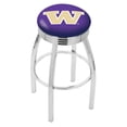 thumbnail image 1 of 25" L8C3C - Chrome Washington Swivel Bar Stool with 2.5" Ribbed Accent Ring by Holland Bar Stool Company, 1 of 2