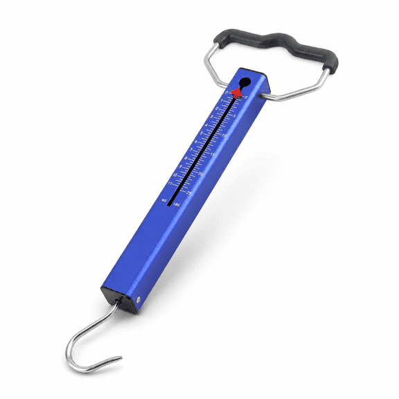 25 Lbs Aluminum Tube Hanging Fish Scale With Easy-to-Read Display