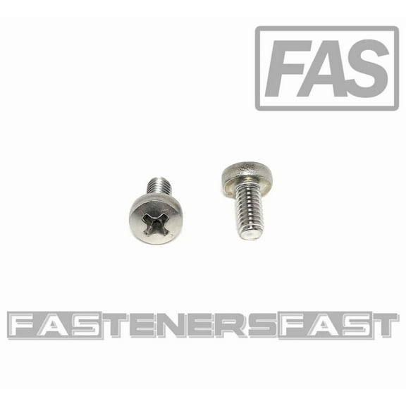 (25) M4-0.7 X 8 Stainless Steel Phillips Pan Head Machine Screw Din7985 A2 M4X8