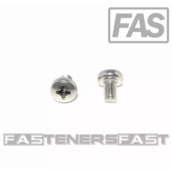 (25) M5-0.8 X 8 Stainless Steel Phillips Pan Head Machine Screw Din7985 A2 M5X8