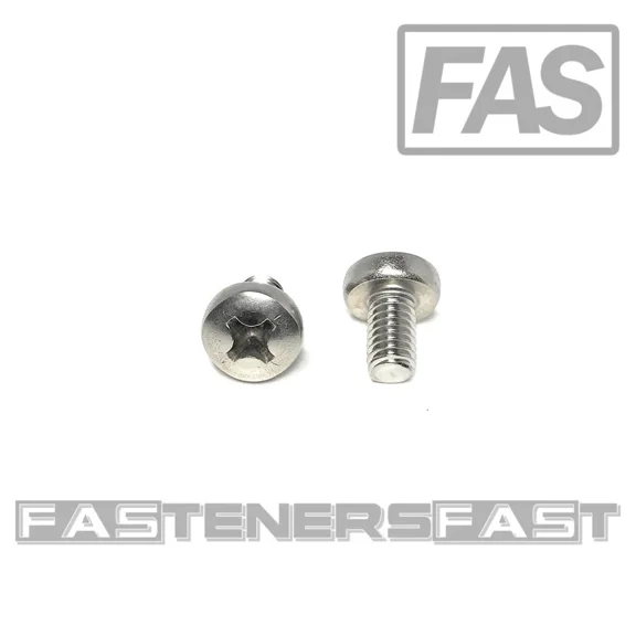 (25) M6-1.0 X10 Stainless Steel Phillips Pan Head Machine Screw Din7985 A2 M6X10
