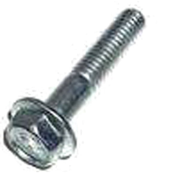 25 M6 - 1.0 x 30mm Hex Flange Bolts Large O.D. Class 10.9 Zinc IFI 536