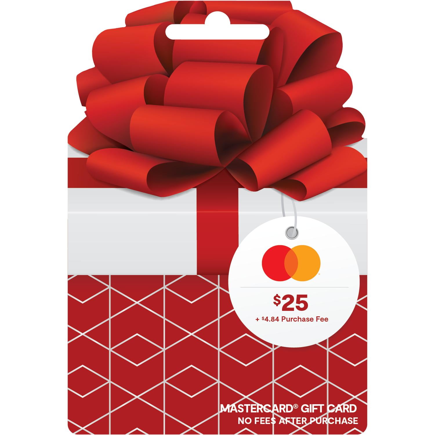 $25 Mastercard® Red Bow (plus $4.84 Purchase Fee) - Walmart.com