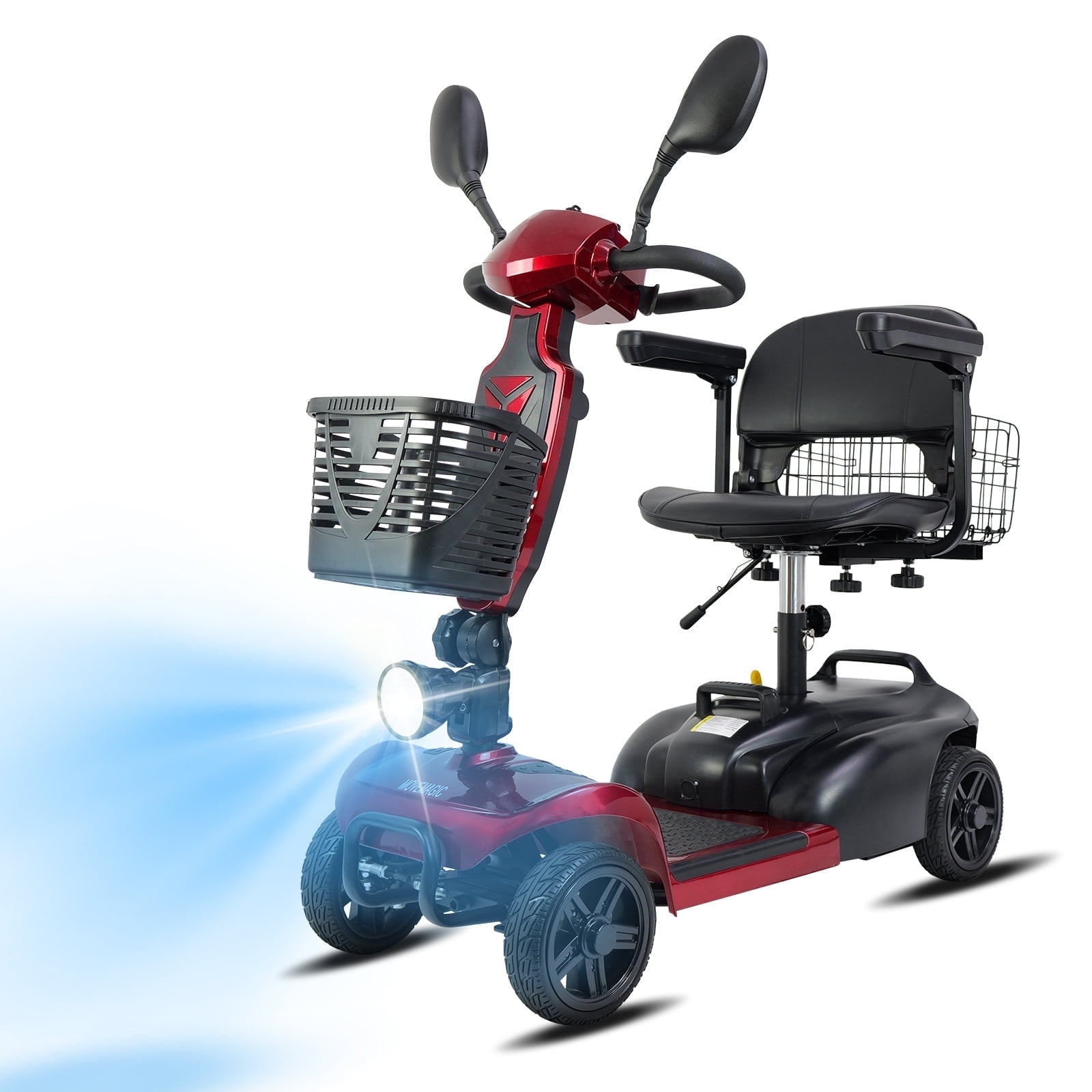 Mihayo Foldable Mobility Scooter for Adults, 4-Wheel, 25 Mile