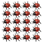 25 Mini Ladybug Figurines for Garden or Halloween Party