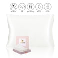 thumbnail image 1 of PiccoCasa 25 Momme Silk Pillowcase for Hair And Skin With Gift Box With Envelope Closure Standard White, 1 of 8