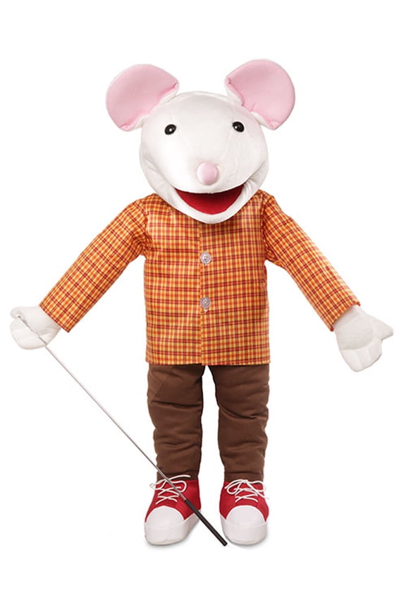 25" Mouse w/ Sneakers, Full Body, Ventriloquist Style, Animal Puppet
