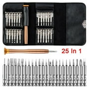 25 Multi Small Precision Hex Torx Star Mini Screwdriver Set Bits Repair Tool Kit