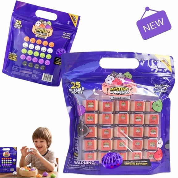25 Count Extra Mini Dumplings Extra Mini Mystery Dumpling Squishy Set ...