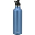 thumbnail image 1 of 25 OZ Hydro Double Wall Flask Stainless Steel Water Bottle, Bite Valve Top, Vacuum Insulated, Sweat Proof, Leak Proof Sports Thermos. Standard Mouth 25oz, BPA-Free, Keep Cold 24 Hours (blue)4pc, 1 of 5