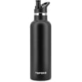 thumbnail image 1 of 25 OZ Hydro Double Wall Flask Stainless Steel Water Bottle, Bite Valve Top, Vacuum Insulated, Sweat Proof, Leak Proof Sports Thermos. Standard Mouth 25oz, BPA-Free, Keep Cold 24 Hours (black)10pc, 1 of 5