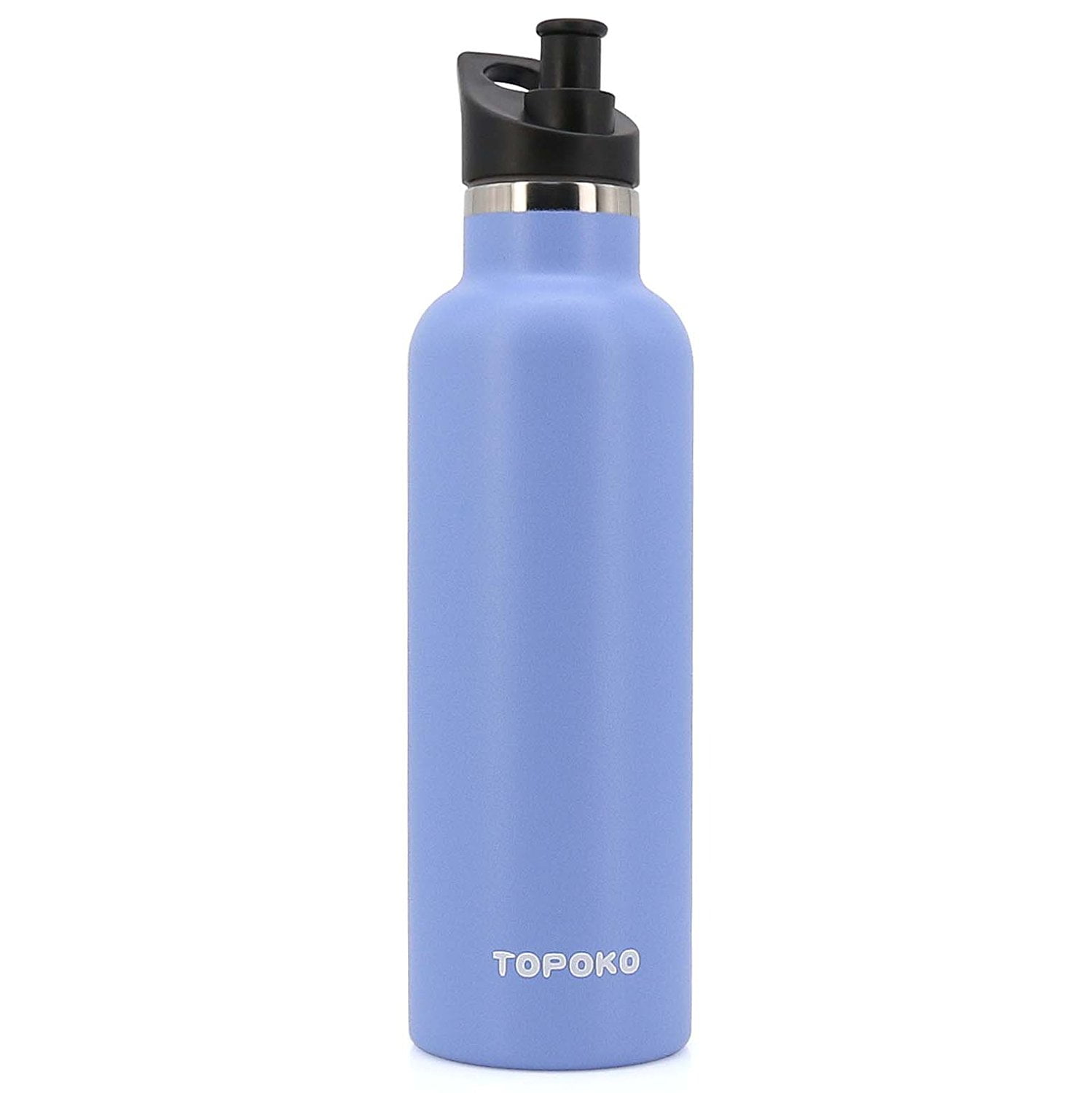 25 OZ Vacuum Insulated Stainless Steel Double Wall, Sweat Proof, Leak Proof Thermos  Hot Cold Water Bottle/Wide or Small Mouth, Vacuum Seal Cap, Reusable Travel  Mug. (Blue-S) 