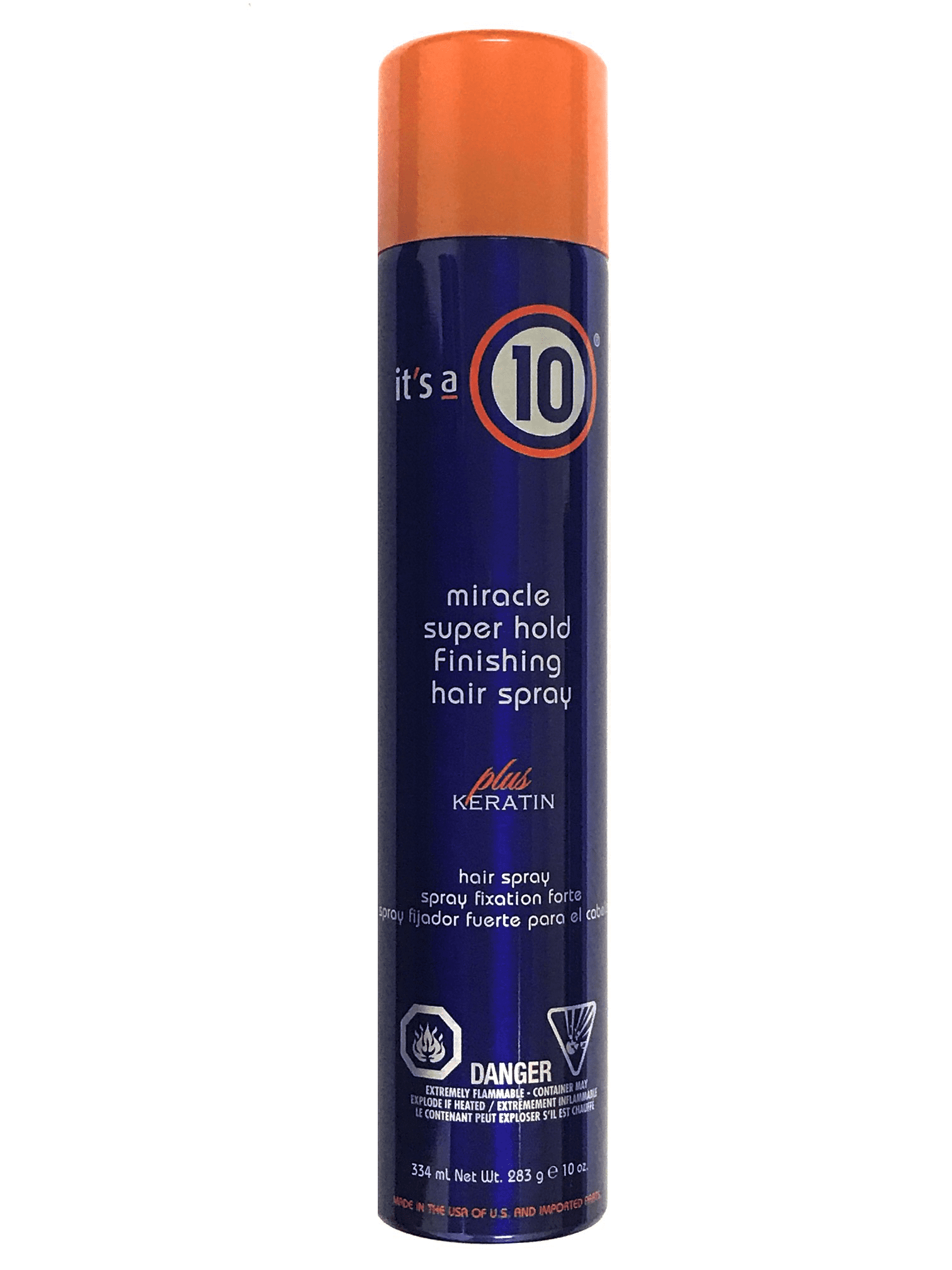 IT'S A 10 Its A 10 Miracle Super Hold Finishing Spray Plus Keratin 10 Oz, Firm Hold, Long Lasting And Humidity Resistant