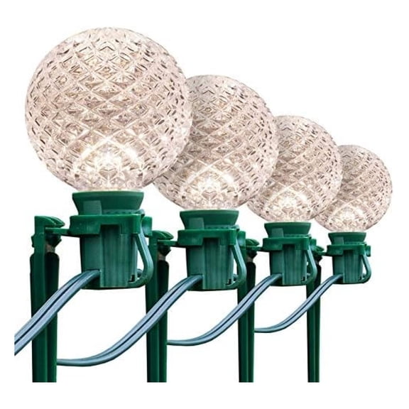 25’ OptiCore LED Pathway Lights Set, Warm White G50 Shatterproof Bulbs, Landscape Lights, 7.5” Stakes