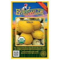 - 25 Organic Crenshaw Melon Seeds - Gold Vault Jumbo Bulk Seed Packet