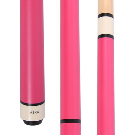 ASKA JBC 25oz Heavy Hit Jump Break Cue Stick - Matte Pink, 14mm Hard Tip, Canadian Maple Shaft