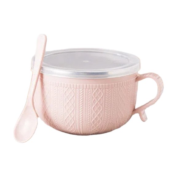 25 Oz Insulated Mug With Lid Design Large Soup Cup With Plate Perfect For Coffee Stews Ideal
