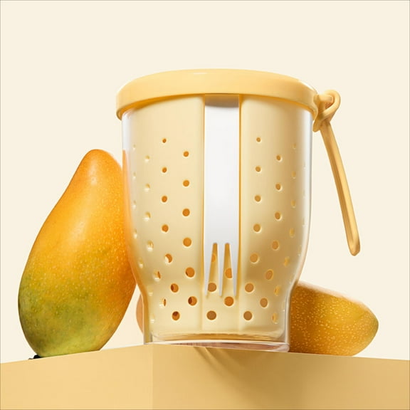 25 Oz Portable Fruit Cup with Fork & Lid - Leakproof Reusable Salad Container for Travel, Office, Picnic, Airtight Food Storage Bento Box