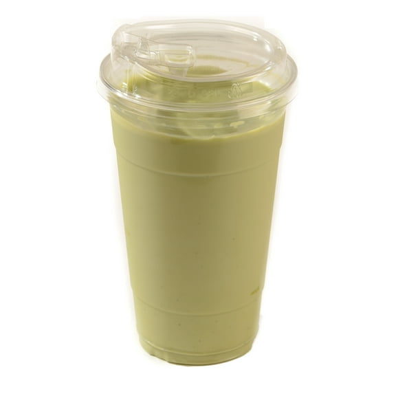[25 PACK] 20 oz Cups | Iced Coffee Go Cups and Sip Through Lids | Cold Smoothie | Plastic Cups with Sip Through Lids | Clear Plastic Disposable Pet Cups | Ideal for Parfait, Juice, Soda, Party Cups