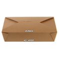 thumbnail image 1 of [25 PACK] Take Out Food Containers 49 oz Kraft Brown Paper Take Out Boxes Microwaveable Leak and Grease Resistant Food Containers - To Go Containers for Restaurant, Catering - Recyclable Lunch Box #2, 1 of 6
