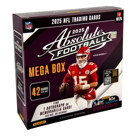 2025 Panini Absolute Football Trading Cards Mega Box