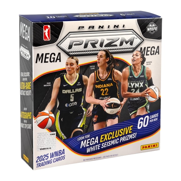 25 Panini Trading Cards Prizm WNBA Mega Box