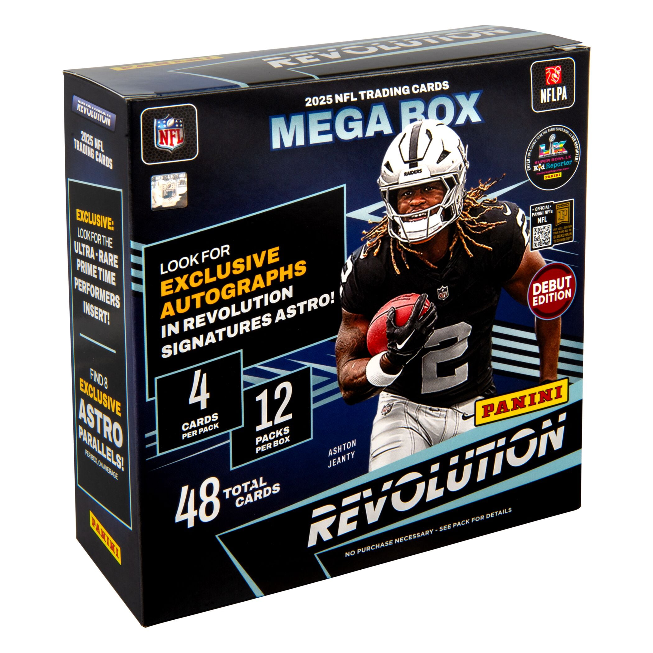 2025 Panini Revolution Football Trading Cards Mega Box