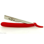 25 PC CUT THROAT SALON BARBER SHAVETTE STRAIGHT RAZORS RASOIRS WHOLESALE RED