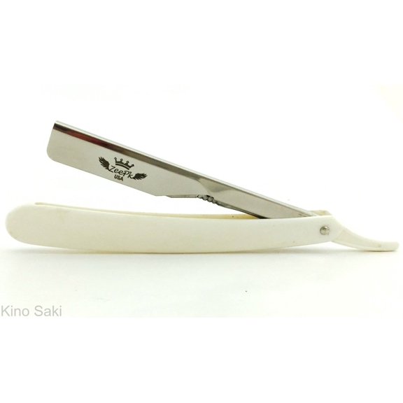 25 PC CUT THROAT SALON BARBER SHAVETTE STRAIGHT RAZORS RASOIRS WHOLESALE WHITE