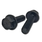 6 Bulloni Flangia Testa Esagonale 3/8-16x1-1/4, Grado 8, Neri, Rivercity Fastener - Foto 3
