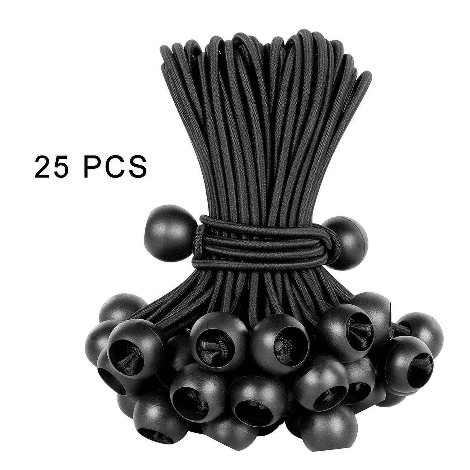 Ball Bungee Cords 25 Pack Secure Cargo and Organize Hoses and