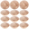 25 PCS Button Wood Plugs Wooden Screw Hole Plugs for Furniture Stair