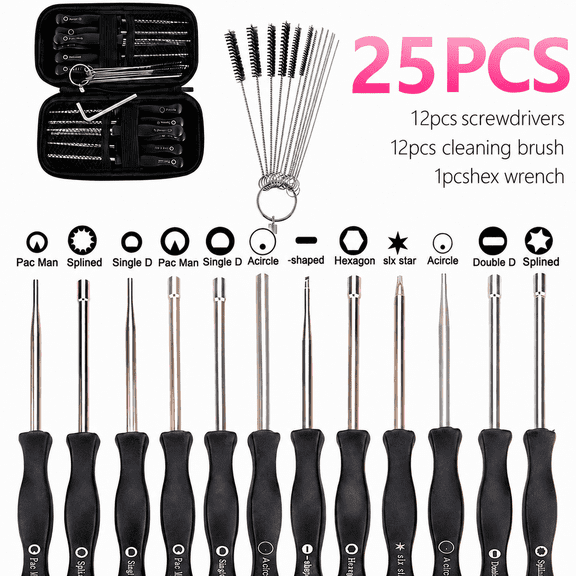 25 PCS Carburetor Adjustment Tool, Carburator Adjusting Kit for 2-Cycle Small Engine