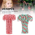 thumbnail image 1 of 25 PCS Christmas Candy Cane Decorations Ornaments,Plastic Candy Cane Christmas Tree Hanging Ornaments for Christmas Holiday Home Decor By SYWAN, 1 of 14
