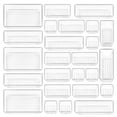 thumbnail image 1 of Vtopmart 25 PCS Clear Plastic Drawer Organizers Set, Vtopmart 4-Size Versatile Bathroom and Vanity Trays, 1 of 8