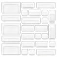 thumbnail image 1 of 25 PCS Clear Plastic Drawer Organizers Set, Vtopmart 4-Size Versatile Bathroom and Vanity Trays, 1 of 9