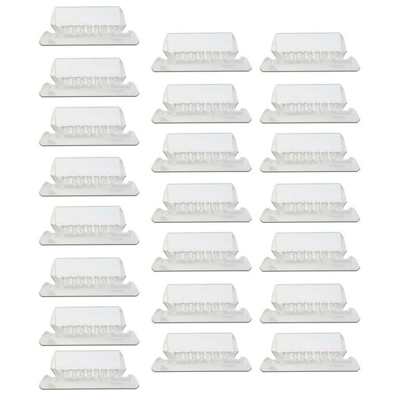 25 PCS Colored File Folder Tabs and Pcs Inserts,File Tabs for Hanging Folders, Plastic Hanging Folder Tabs, Tranparent Hanging File Tabs for Identification Plastic Hanging Files (Clear)