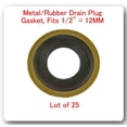 thumbnail image 1 of 25 PCS DP7408 Metal  Rubber GM Oil Drain Washer Gasket 12mm (Black)GM 14090908, 1 of 2