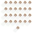 25 PCS Glass Wish Jar Wish Jars Wishing Bottles with Cork Refillable