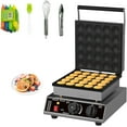 25 PCS Mini Pancake Maker, 110V Dutch Pancake Machine with 1750W
