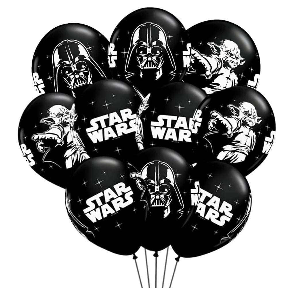 25 PCS Wars Star Balloon Darth Balloon Yod Balloon Party Balloons For Kids Baby Shower Birthday Party Decorations