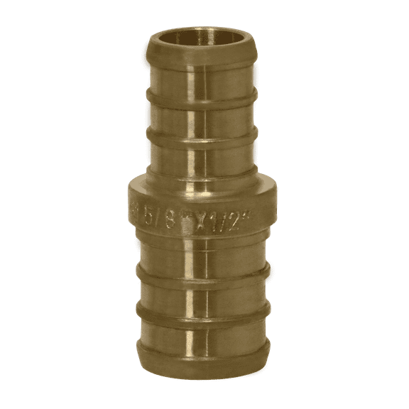25 PCs XFITTING Pex 1/2 Inch x 5/8 Inch Pex Coupling, Pex Reducing Coupling, 26-6-2=25XX