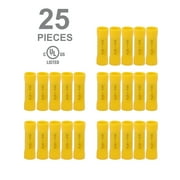 EverStart 25-Piece Splice Connector, Fits 12-10 Gauge for Cars or Trucks, Yellow, UL