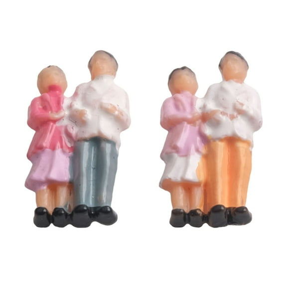 25 Pack 1:87 Scale Model Railway Mixed Painted Passengers People Figures Smile Home