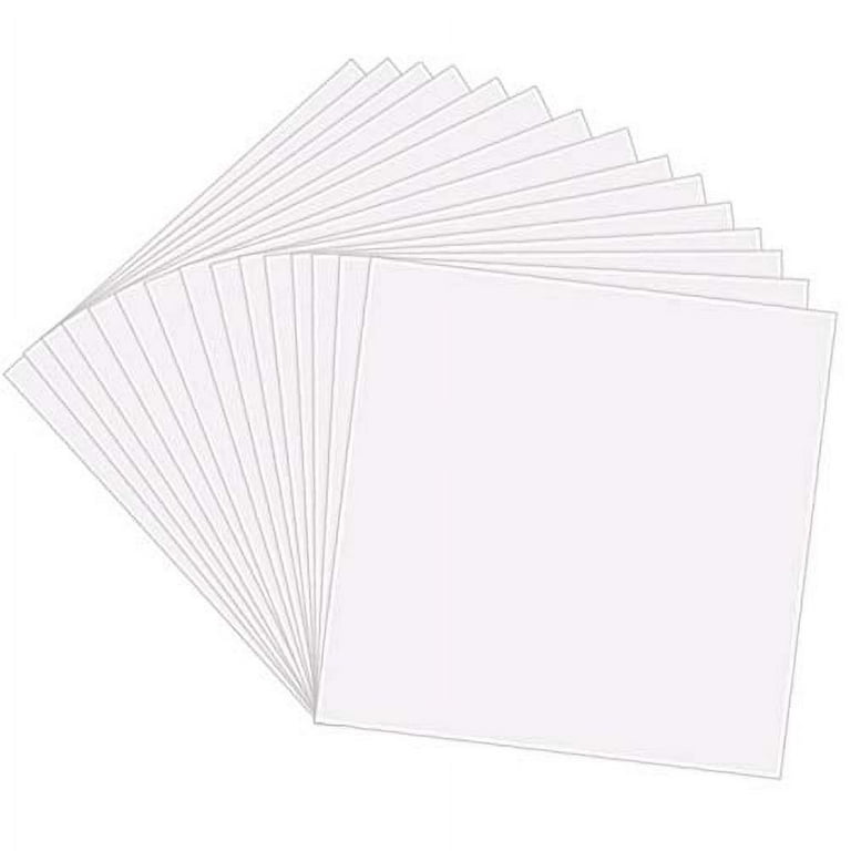 25 Pack 4 Mil Clear Mylar Stencil Sheets, 12 x 12 Blank Stencils, Reusable Template Material, Make Your Own Stencil Compatible Vinyl Cutting