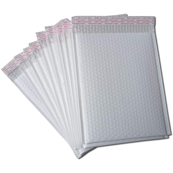 25 Pack 4x6 Inches Small White Poly Bubble Lined Mailers Padded Shipping Envelopes Self Seal Mailer Waterproof, Shockproof and Dustproof (White 4x6 Inches-25pcs)
