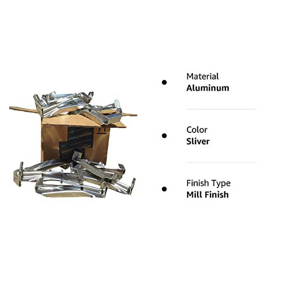 (25Pack) 5 inch Premium Quick Hanger Hidden Rain Gutter Bracket with