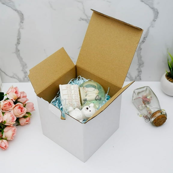 25 Pack 5x5x5 Inch Corrugated Cardboard Boxes - BM555 Small Shipping Boxes for Mailing, Ecommerce, Gift Wrapping, Storage | Ideal for 11oz to 15oz Mugs, Lightweight &  Mailer Boxes