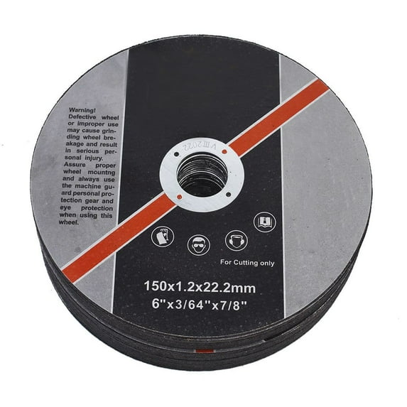 25 Pack 6" x 0.045" x 7/8" Metal and Stainless Steel Cut Off Wheels Fit for Angle Grinders