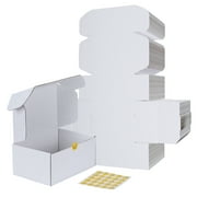 25 Pack 9x6x4 Shipping boxes White Cardboard box for Packing Mailing and Small Business